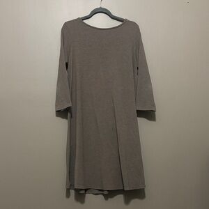 Classic Long Sleeve Dress in Taupe